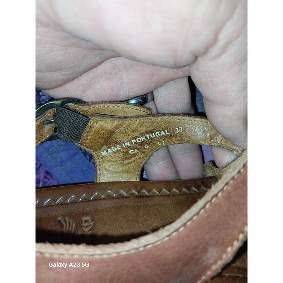 DANSKO Brown Leather Strappy Open Toe Slingback Sandals EU 37 US 6.5-7 - Picture 3 of 9